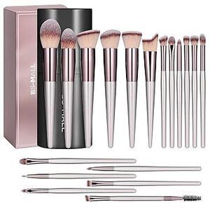 Makeup Brush Set 18 Pcs Premium Synthetic Foundation Powder Concealers Eye
